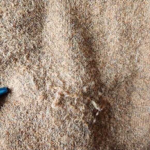 Madewell Kent Cardigan Sweater in Coziest Yarn Merino Wool Brown Size Medium - Picture 2 of 8